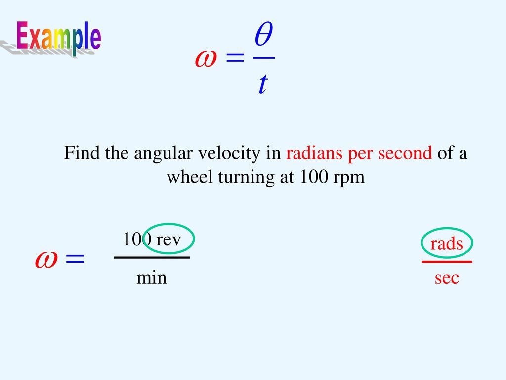 Angular Velocity Linear Velocity. ppt download